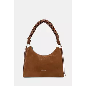 Coccinelle geanta de mână din piele întoarsă BOHEME SUEDE BIMATERIAL culoarea maro, E1.P6P.13.03.01 imagine