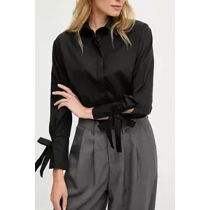 Answear.LAB camasa culoarea negru, cu guler clasic, relaxed imagine