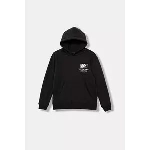 Vans bluză copii Stockpile Pullover culoarea negru, cu glugă, cu imprimeu, VN000PWXBLK1 imagine