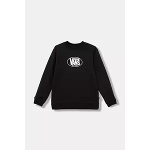 Vans bluză copii Classic Oval Crew culoarea negru, cu imprimeu, VN000PWVBLK1 imagine