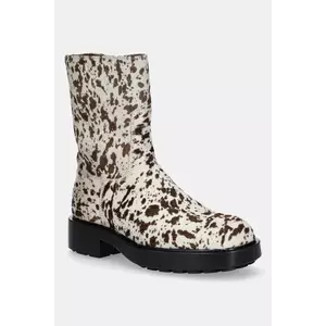 Copenhagen cizme de piele culoarea maro, cu platforma, CPH443 hairy leather imagine