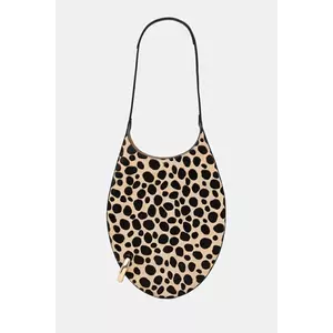 Tory Burch geantă de piele Pierced Haircalf culoarea bej, 171730.960 imagine