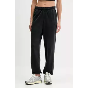 Tommy Jeans pantaloni de trening din bumbac culoarea negru, cu imprimeu, DW0DW21702 imagine