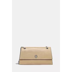 Tory Burch geantă de piele Kira Turnlock culoarea bej, 169450.200 imagine