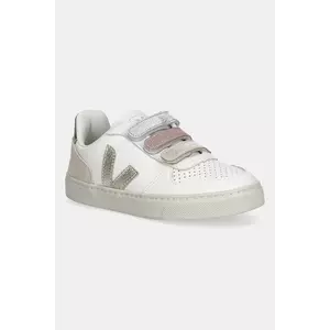 Veja teniși din piele pentru copii Small V-10 culoarea alb, CV0520647 imagine