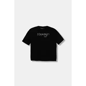 Napapijri tricou de bumbac pentru copii S-PRIMIERO culoarea negru, cu imprimeu, NP0A88ZY9411 imagine