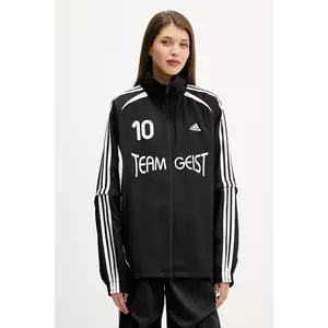 adidas Originals bluză Ovzd Tracktop culoarea negru, cu imprimeu, KE7569 imagine