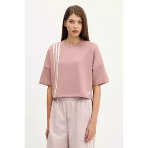 adidas Originals tricou 3-Stripes culoarea portocaliu, JW3613 imagine