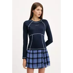 Tommy Jeans longsleeve culoarea bleumarin, DW0DW21539 imagine