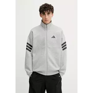 adidas bluză Future Icons culoarea gri, cu imprimeu, JD4886 imagine