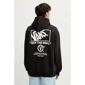 Vans bluză culoarea negru, cu glugă, cu imprimeu, VN000PGMY281 imagine