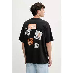 Vans tricou din bumbac culoarea negru, cu imprimeu, VN000PB9BLK1 imagine