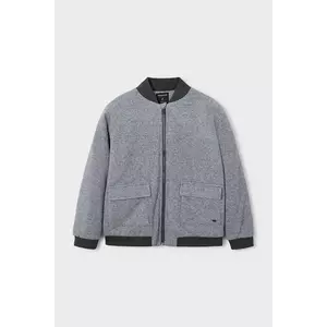 Mayoral geacă bomber pentru copii culoarea gri, 4415 imagine