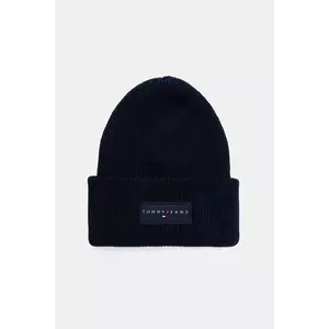 Tommy Jeans căciulă din bumbac culoarea bleumarin, AM0AM13666 imagine