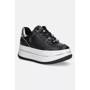 MICHAEL Michael Kors sneakers din piele Hayes culoarea negru, 43F5HYFS2L.001 imagine