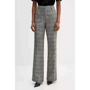 Silvian Heach pantaloni CARILLO culoarea gri, drept, high waist, GPA25350PA imagine