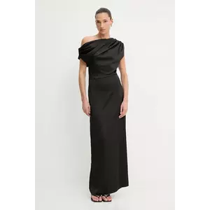 Answear.LAB rochie culoarea negru, maxi, evazati imagine