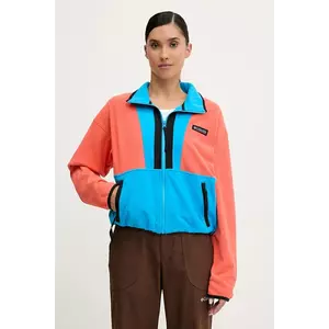 Columbia hanorac fleece Backbowl II FZ Fleece culoarea negru, cu model, 2092163 imagine