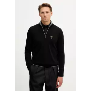 Aeronautica Militare pulover de lână culoarea negru, light, cu turtleneck, MA1570UL00415 imagine