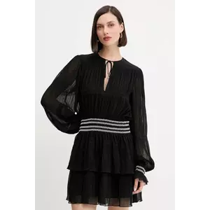 BOSS Orange rochie culoarea negru, mini, evazați, 50544042 imagine