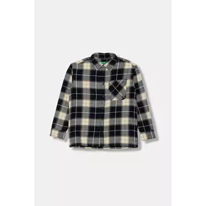 United Colors of Benetton cămașă de bumbac pentru copii culoarea bleumarin, 5LQHCQ04B imagine