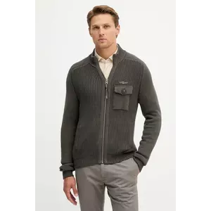 Aeronautica Militare cardigan din bumbac culoarea gri, MA1565UL00409 imagine