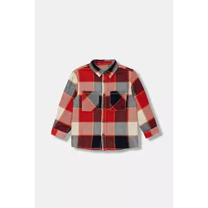 United Colors of Benetton cămașă de bumbac pentru copii culoarea roșu, 5LQHGQ02S imagine