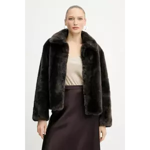 Silvian Heach palton LIZOAIN culoarea maro, GPA25011PL imagine