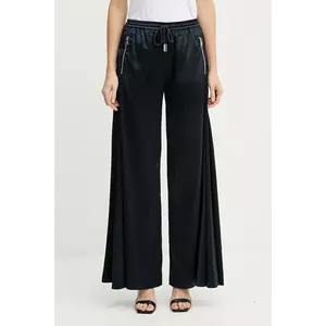 Silvian Heach pantaloni JONY culoarea bleumarin, lat, high waist, GPA25161PA imagine