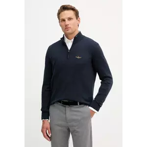 Aeronautica Militare pulover de bumbac culoarea bleumarin, light, MA1578UL00506 imagine