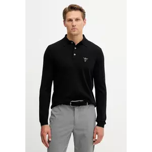 Aeronautica Militare pulover de lână culoarea negru, light, MA1607UL00415 imagine