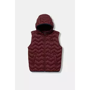 United Colors of Benetton vestă copii culoarea bordo, 2TWDCJ00R imagine