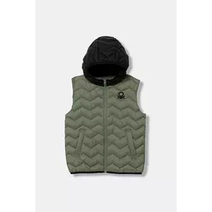 United Colors of Benetton vestă copii culoarea verde, 2TWDCJ00R imagine