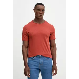 United Colors of Benetton tricou din bumbac culoarea bej, uni, 3JE1J19A5 imagine