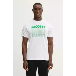 Lacoste tricou culoarea alb, cu imprimeu, TH4781 imagine