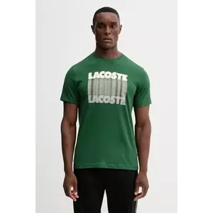 Lacoste tricou culoarea verde, cu imprimeu, TH4781 imagine
