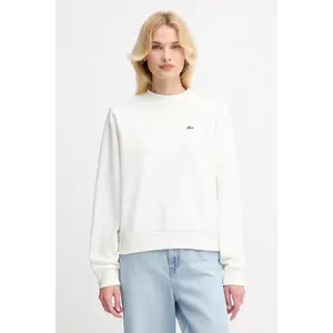 Lacoste hanorac de bumbac culoarea bej, neted, SF5270 imagine