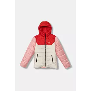 Puma geaca copii ESS Hooded Padded Jacket culoarea bej, 685226 imagine