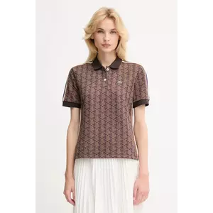 Lacoste tricou polo culoarea maro, DF3364 imagine