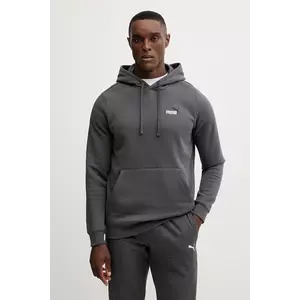 Puma bluză culoarea gri, cu glugă, cu imprimeu, 684718 imagine
