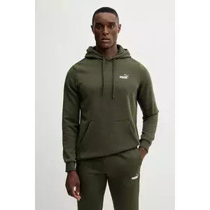 Puma bluză culoarea verde, cu glugă, cu imprimeu, 684718 imagine