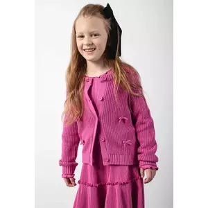 Coccodrillo cardigan copii culoarea roz, ACADEMY GIRL KIDS imagine