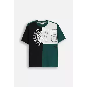 Coccodrillo tricou de bumbac pentru copii culoarea verde, cu imprimeu, ACADEMY BOY JUNIOR imagine