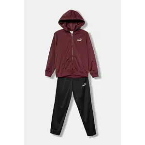 Puma trening copii Hooded Full-Zip Poly Suit B culoarea bordo, 690283 imagine