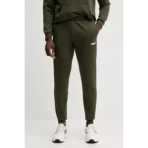 Puma pantaloni de trening culoarea verde, cu imprimeu, 684713 imagine