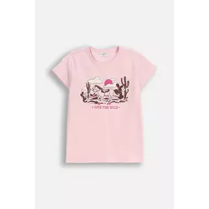 Coccodrillo tricou copii culoarea roz, EVERYDAY GIRL A imagine