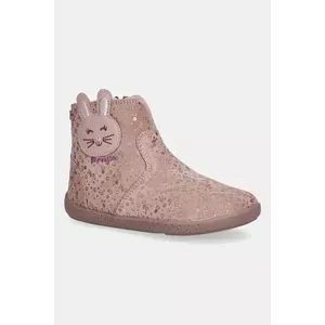 Garvalin cizme de iarnă pentru copii din piele întoarsă culoarea portocaliu, 251302 imagine