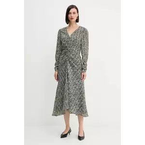 BOSS Orange rochie culoarea negru, maxi, evazați, 50544051 imagine