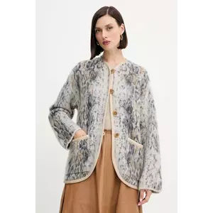 Forte Forte palton de lână culoarea gri, 14164.my.coat imagine