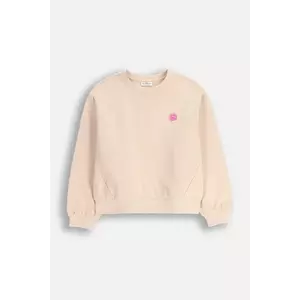 Coccodrillo bluză copii culoarea bej, uni, EVERYDAY GIRL A imagine